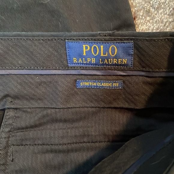 NWT Polo by Ralph Lauren Men's Black Stretch Classic Fit Dress Pants W38xL30 - Picture 3 of 9